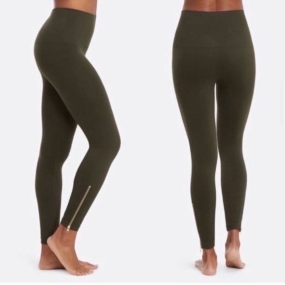SPANX Pants - SPANX Olive Green Leggings